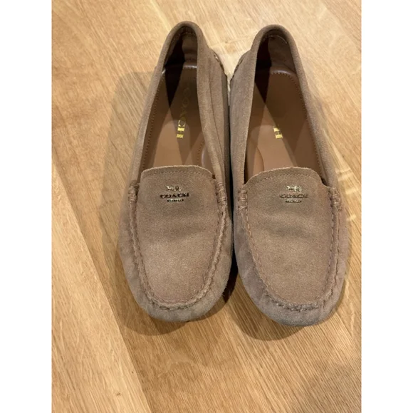 Women's Coach Brown Suede Loafers Size 7.5 - Picture 4 of 7
